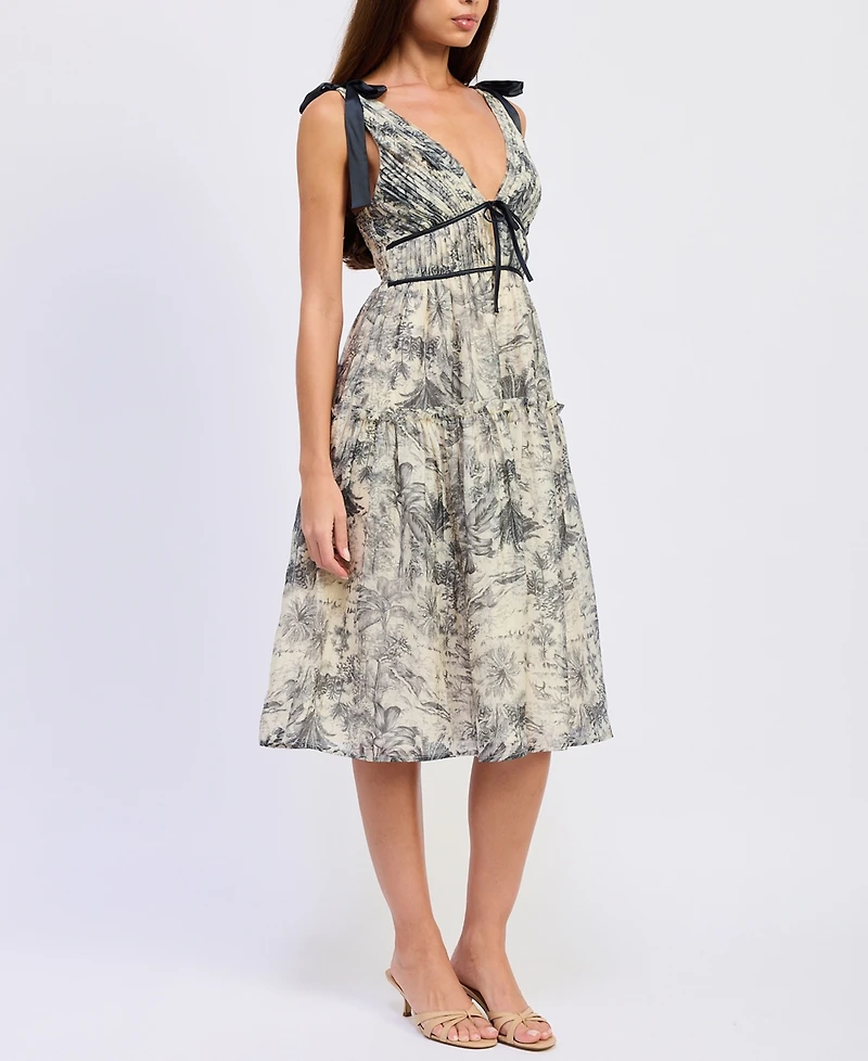 En Saison Women's Holly Sleeveless Midi Dress