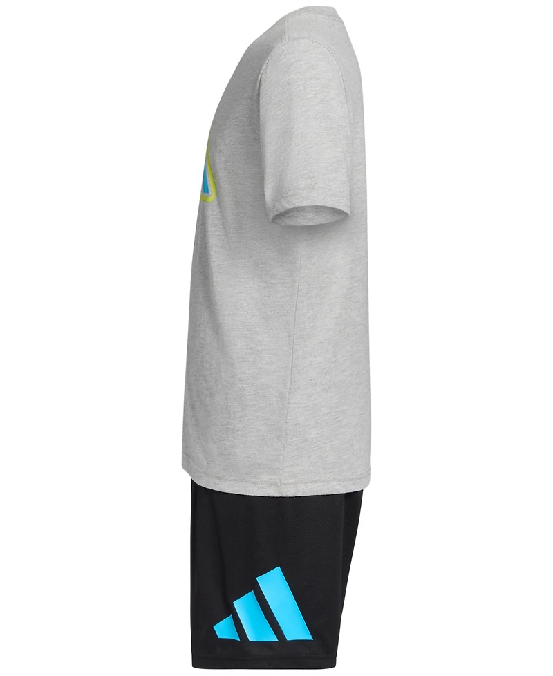 adidas Boys' 8-16 Short-Sleeve T-Shirt and Shorts