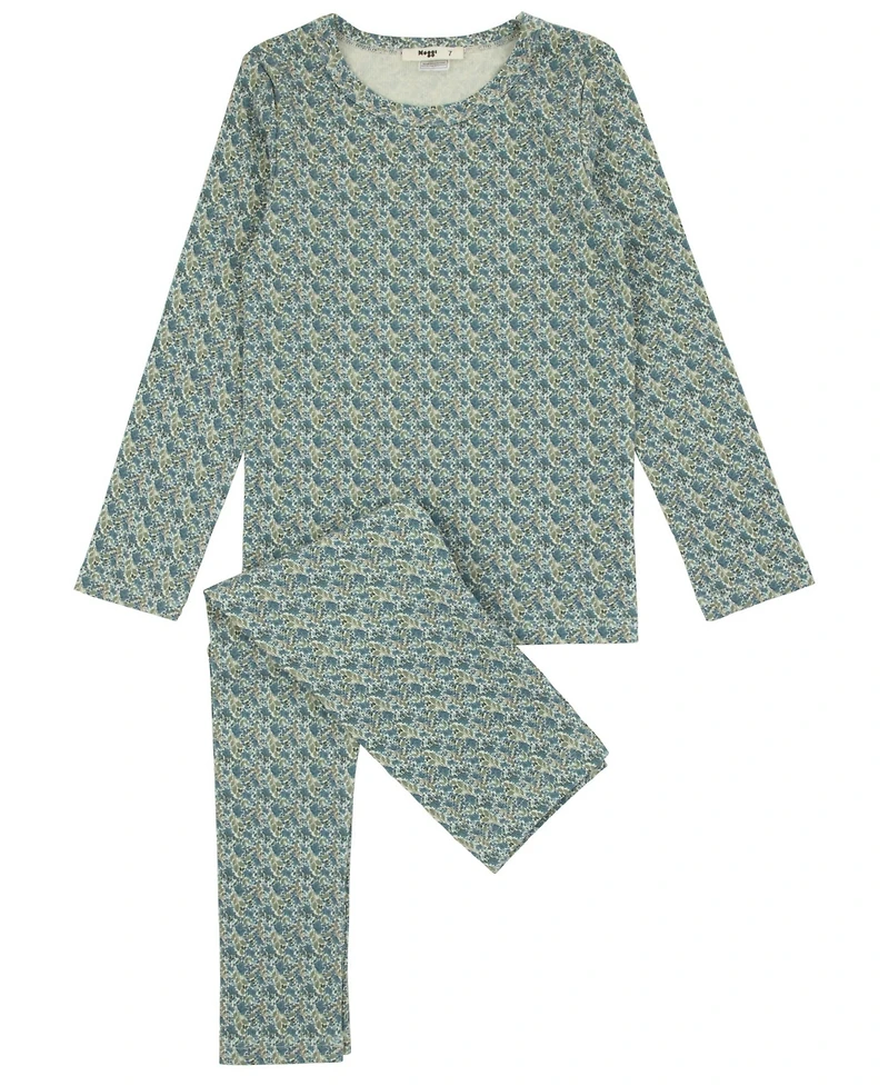 NoggiWear Big Boys Floral Print Loungewear Set
