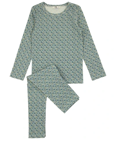 NoggiWear Big Boys Floral Print Loungewear Set