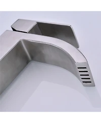 Phying Waterfall Spout Bathroom Sink Single Handle Faucet with Pop-Up Drain (with Overflow)