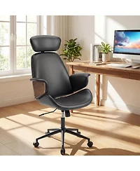 Slickblue Ergonomic Office Chair with Headrest and Adjustable Height