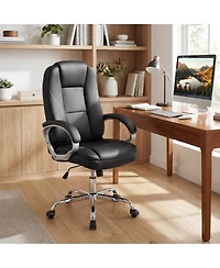 Slickblue High Back Ergonomic Office Chair with Padded Arm Support