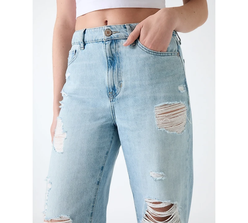 Guess Women's High-Rise Straight Leg Jeans