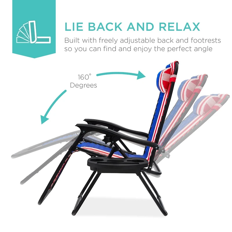Aofar Zero Gravity Lounge Chair Recliner Set Of 2