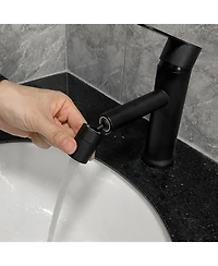 Phying Bathroom sink faucet, single hole bathroom faucet modern single handle vanity basin faucet
