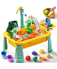 Gnuadz Water Table Kitchen Sink Pump Fishing Sensory Play Kids Toy