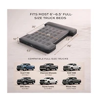 Ayamaya Truck Bed Air Mattress 6.5FT with Rechargeable Pump, Inflatable Pickup Mattress for 6–6.5 ft Full-Size Truck Beds
