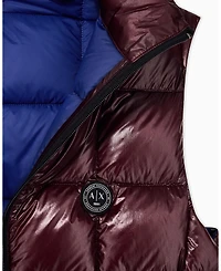 A|X Armani Exchange Men's Nylon Metallic Shine Down Vest