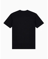 A|X Armani Exchange Men's Flocked All Over Logo T-Shirt