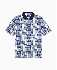A|X Armani Exchange Men's Collage Logo Polo Shirt