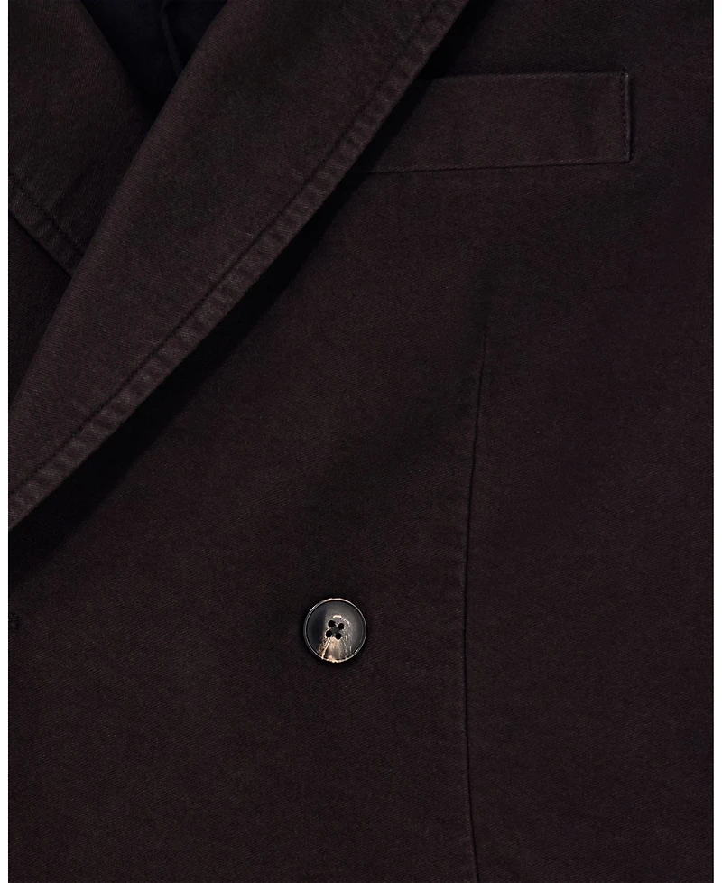 A|X Armani Exchange Men's Crossover Double Breasted Blazer Hoodie