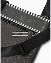 A|X Armani Exchange Men's Taping Flat Crossbody Bag