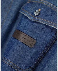 A|X Armani Exchange Men's Long Sleeve Cotton Denim Woven Shirt