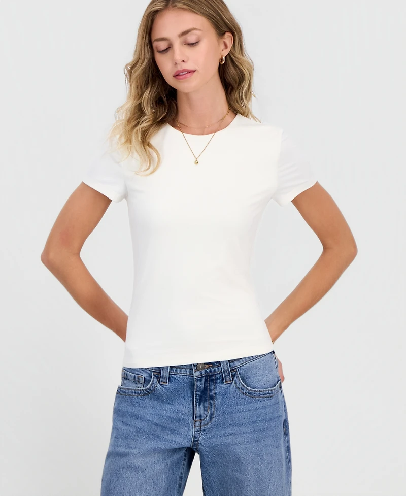 Hippie Rose Juniors' Crewneck Short-Sleeve T-Shirt