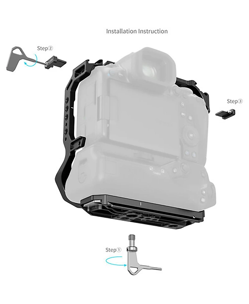 SmallRig Full Camera Cage for Canon Eos R5 Mark Ii, Requires Bg-R20 Battery Grip
