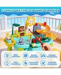 Gnuadz Sand Water Table Electric Pump Kitchen Play Sink Kids Toys
