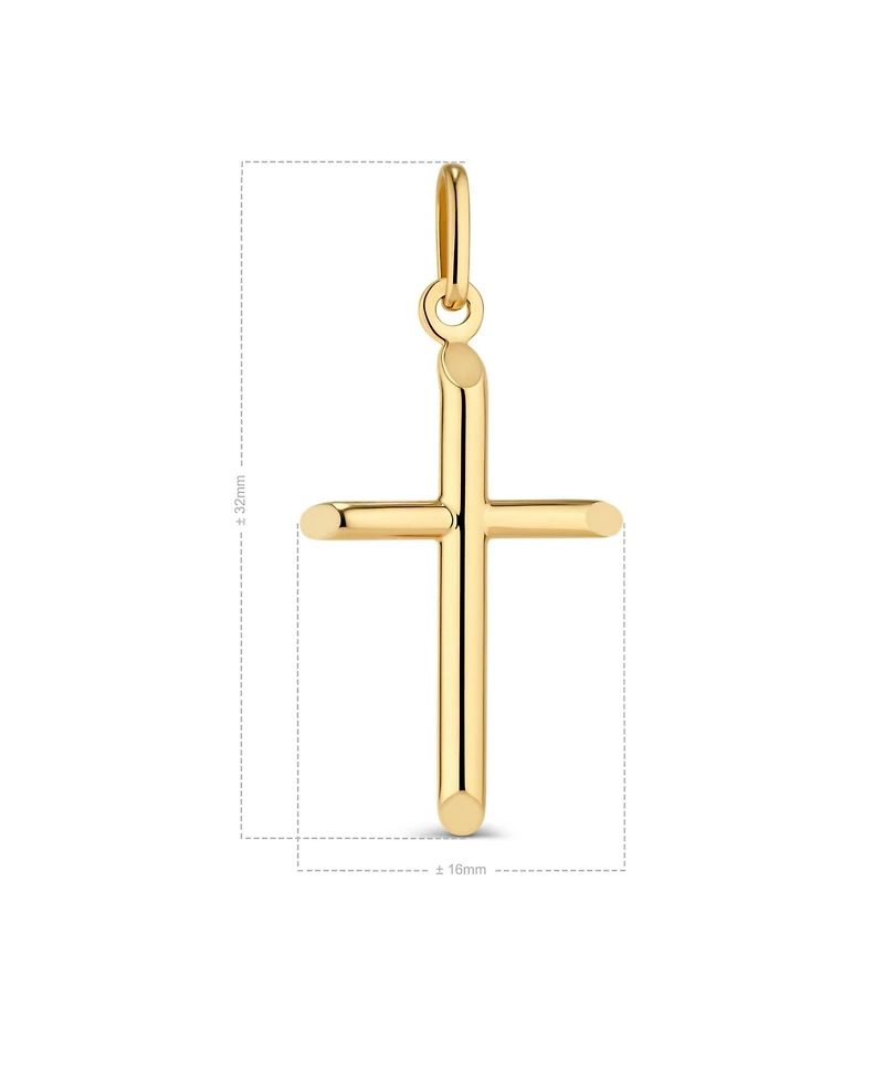 Devata Cross Pendant in 14K Gold