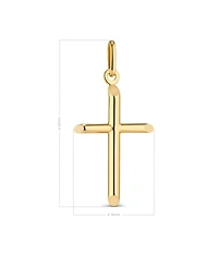 Devata Cross Pendant in 14K Gold