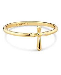 Devata Cross Ring 14K Gold