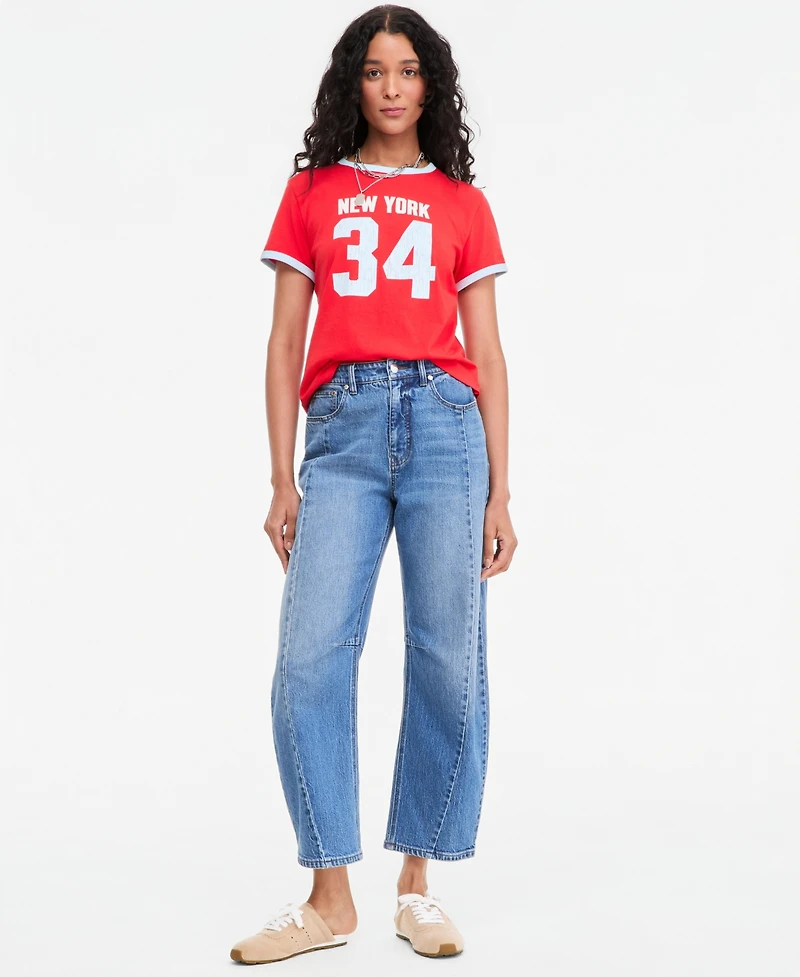 On 34th Women's Sporty Graphic Ringer T-Shirt, Macy's Exclusive