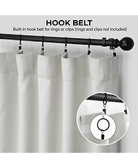 Half Price Drapes Textured Faux Linen Room Darkening Curtain