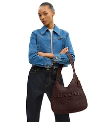 Coach Straw Brooklyn Medium Shoulder Bag 34