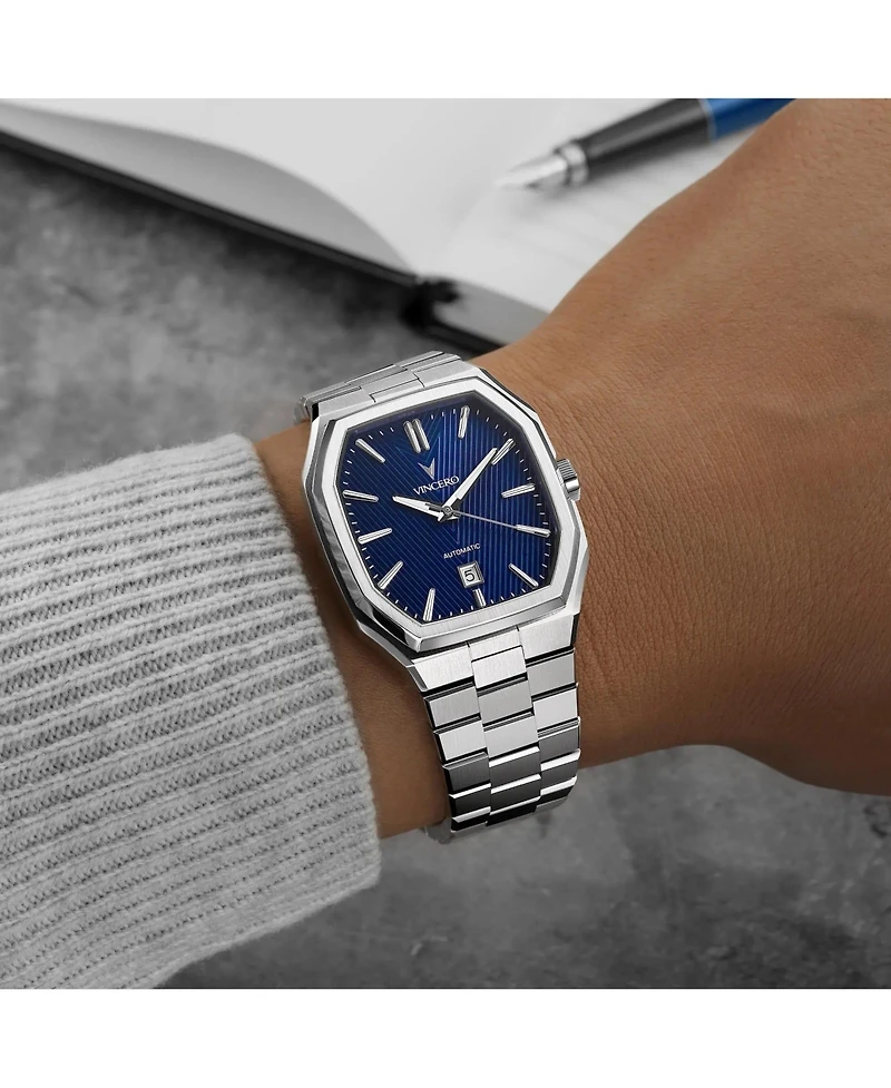 Vincero Mens Inception Automatic Watch 38mm Stainless Steel