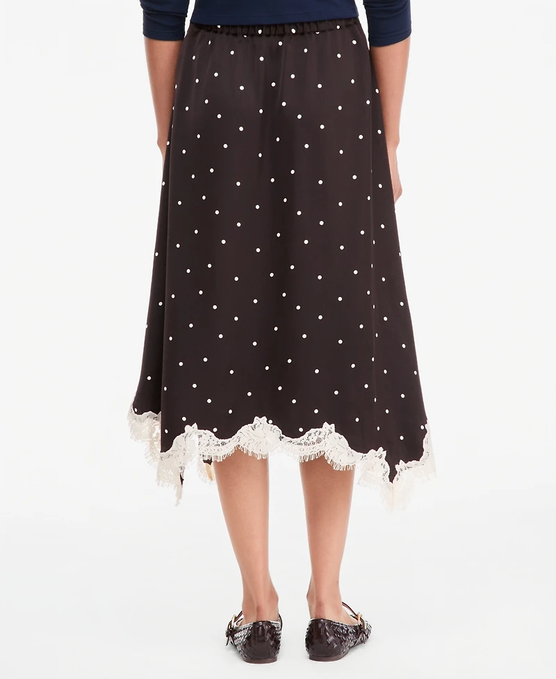 On 34th Women's Lace-Trim Handkerchief-Hem Midi Skirt, Macy's Exclusive