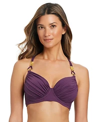 Bleu by Rod Beattie Women's Beaded Strap Underwire Bikini Top