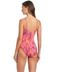 Bleu by Rod Beattie Women's Shirred Underwire One-Piece Swimsuit