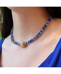 The Lovery Bead Rondel Necklace 18K Gold Plated Over Brass