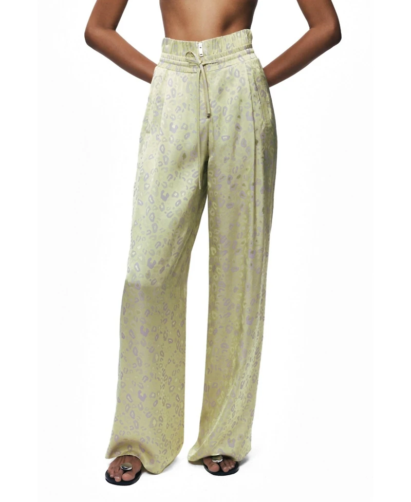 Nocturne Women's Printed Wide-Leg Trousers