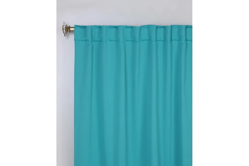 Superior Washable Leaves Room Darkening Back Tab Curtains