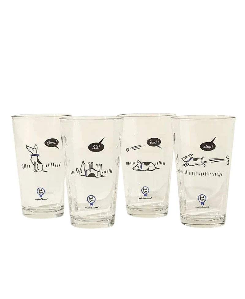 Uncommon Goods Bad Dog Tumblers, Set of 4