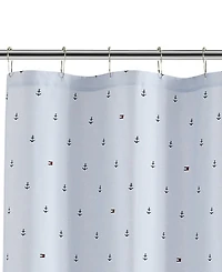 Tommy Hilfiger Anchor And Flag Printed Shower Curtain, 72" x 72"