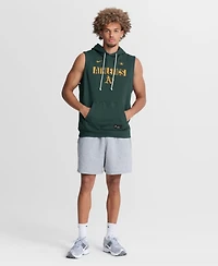 Nike Men's Green Athletics Authentic Collection Standard Issue Dri-fit Sleeveless Hoodie