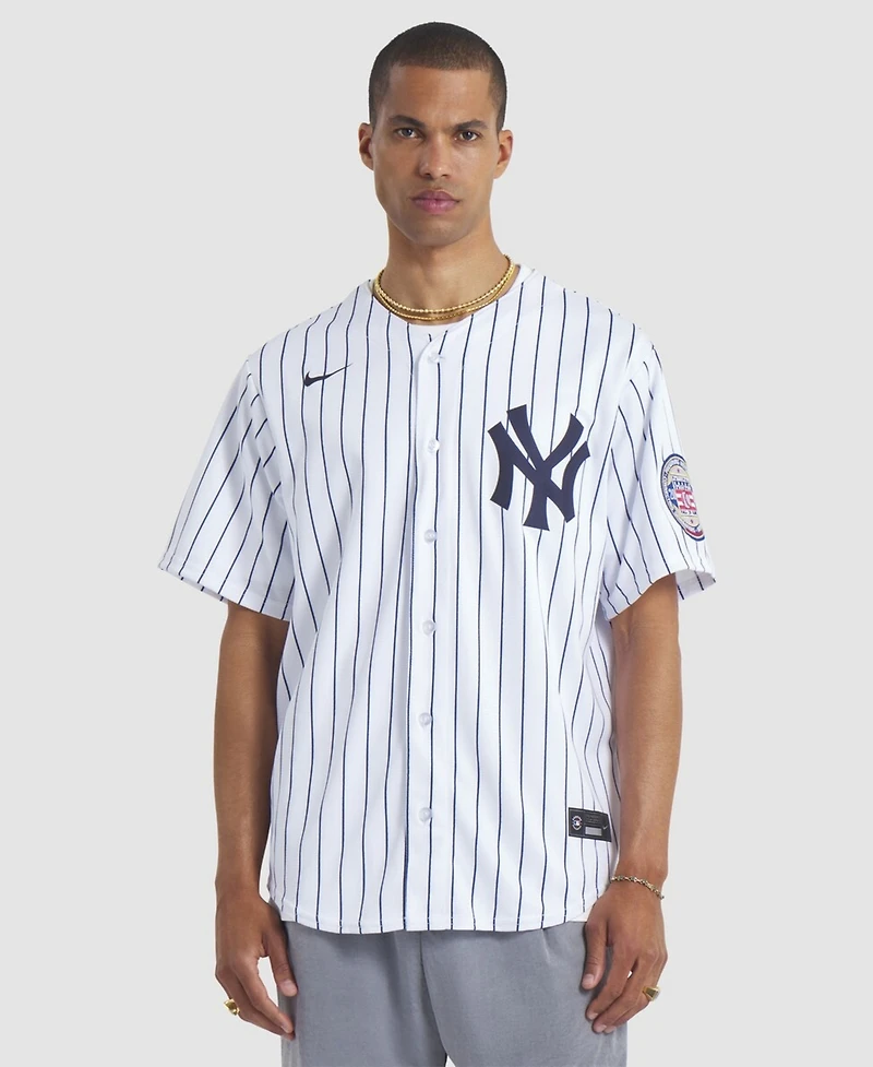 Nike Men's Cc Sabathia White New York Yankees 2025 Baseball Hall of Fame Name & Number Retired Replica Jersey
