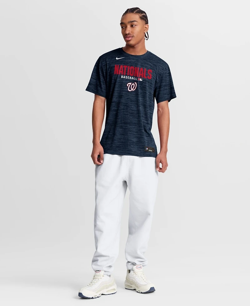Nike Men's Navy Washington Nationals Authentic Collection Velocity Dri-fit T-Shirt