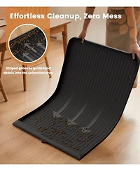 Aronkl Silicone Pet Feeding Mat Non-Slip Raised Edges Waterproof Easy Clean