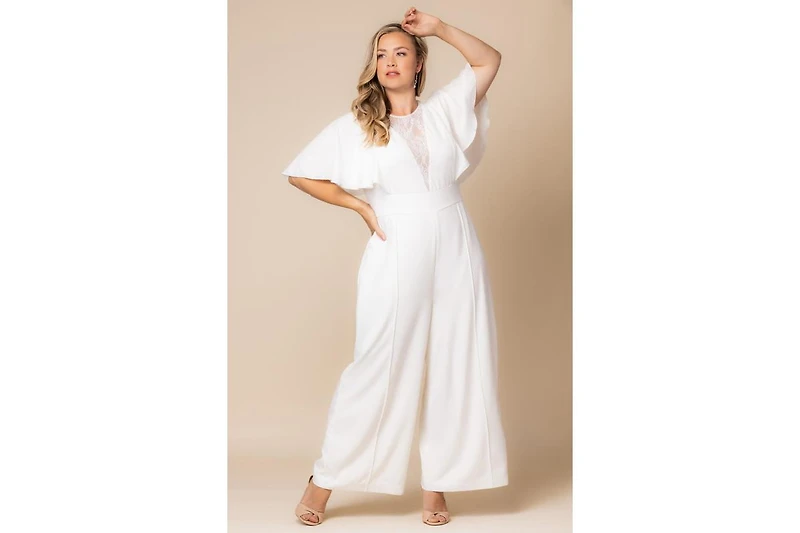 Kiyonna Plus Spellbound Wide Leg Jumpsuit