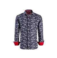 Elie Balleh Men's Slim Fit Paisley Sport Button-Down Shirt