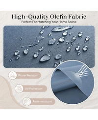 Pocassy Outdoor Cushions for Patio Furniture,Outdoor Seat Cushion Set 22 x 25 4Inch,Waterproof and Fade Resistant Chair Cushions,2 Pair