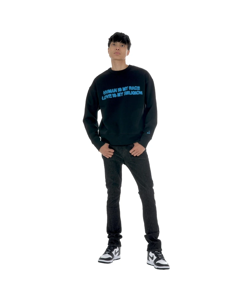 Hvman Chosen To Prevail x Cult Men's Crystal Crew Sweatshirt Human Love