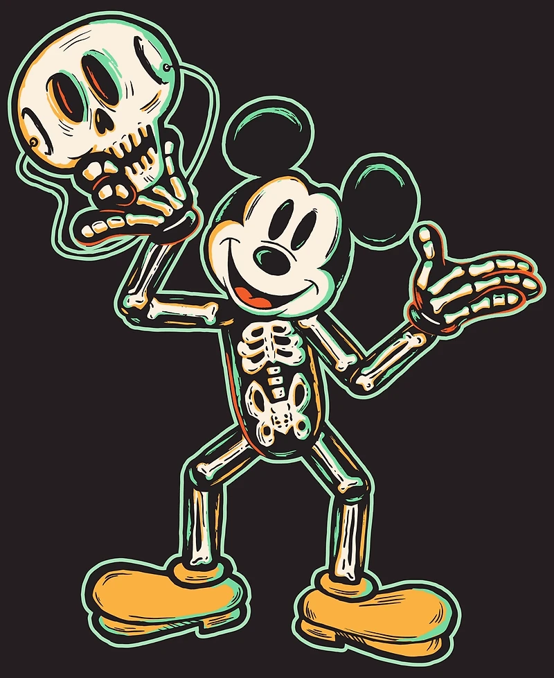 Hybrid Apparel Men's Mickey Mouse Halloween Graphic T-Shirt