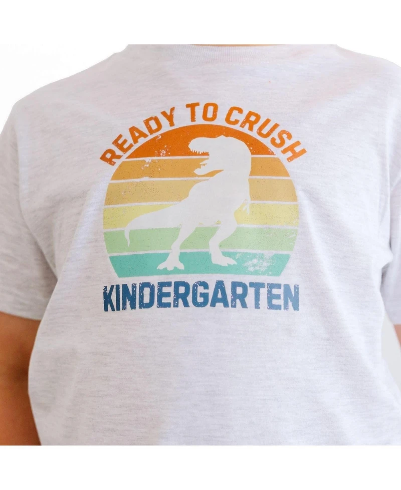 Sweet Wink Little Boys Ready to Crush Kindergarten Short Sleeve T-Shirt