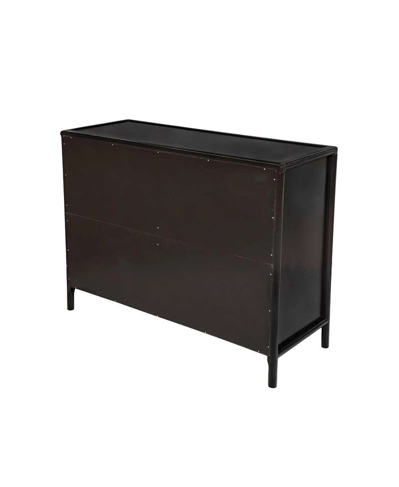 Casainc Storage Cabinet with Two Drawers and Four Doors