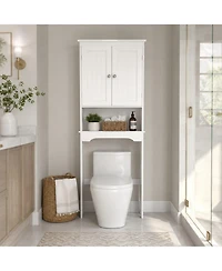 Phying Over The Toilet Storage Cabinet Wooden Bathroom Space Saver Shelf Multipurpose Wall Mount Bathroom Organizer Cabinet For Home Bathroom Storage