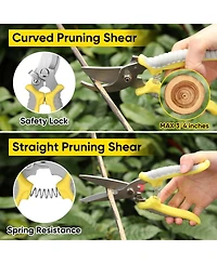 Xdovet Garden Tool Set Heavy Duty Stainless Steel Hand Tools With Bag Kit Gifts - 10 pcs