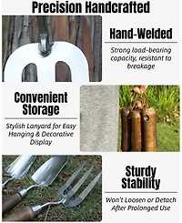 Xdovet Garden Tool Set 6 Heavy Duty Stainless Steel Hand Tools